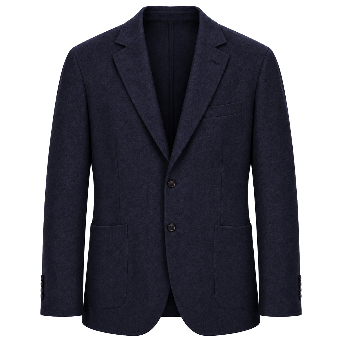Loro Piana Fabric Man Jacket Wool Sfoderata Blue