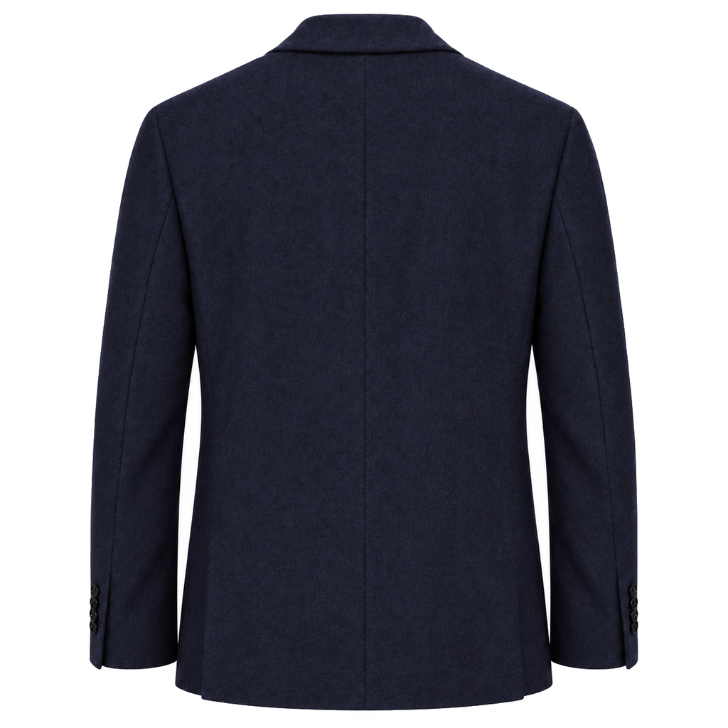 Loro Piana Fabric Man Jacket Wool Sfoderata Blue