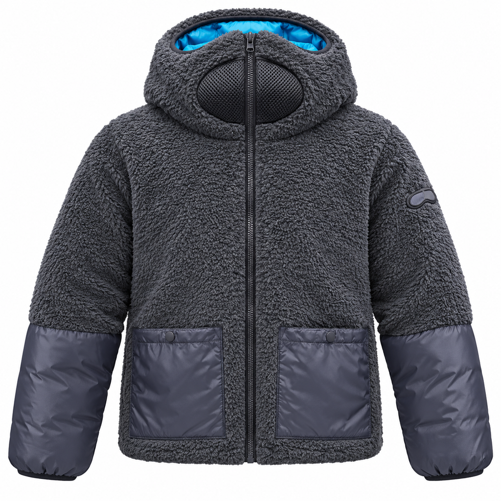 Ai-riders Junior Jacket Sherpa Blue