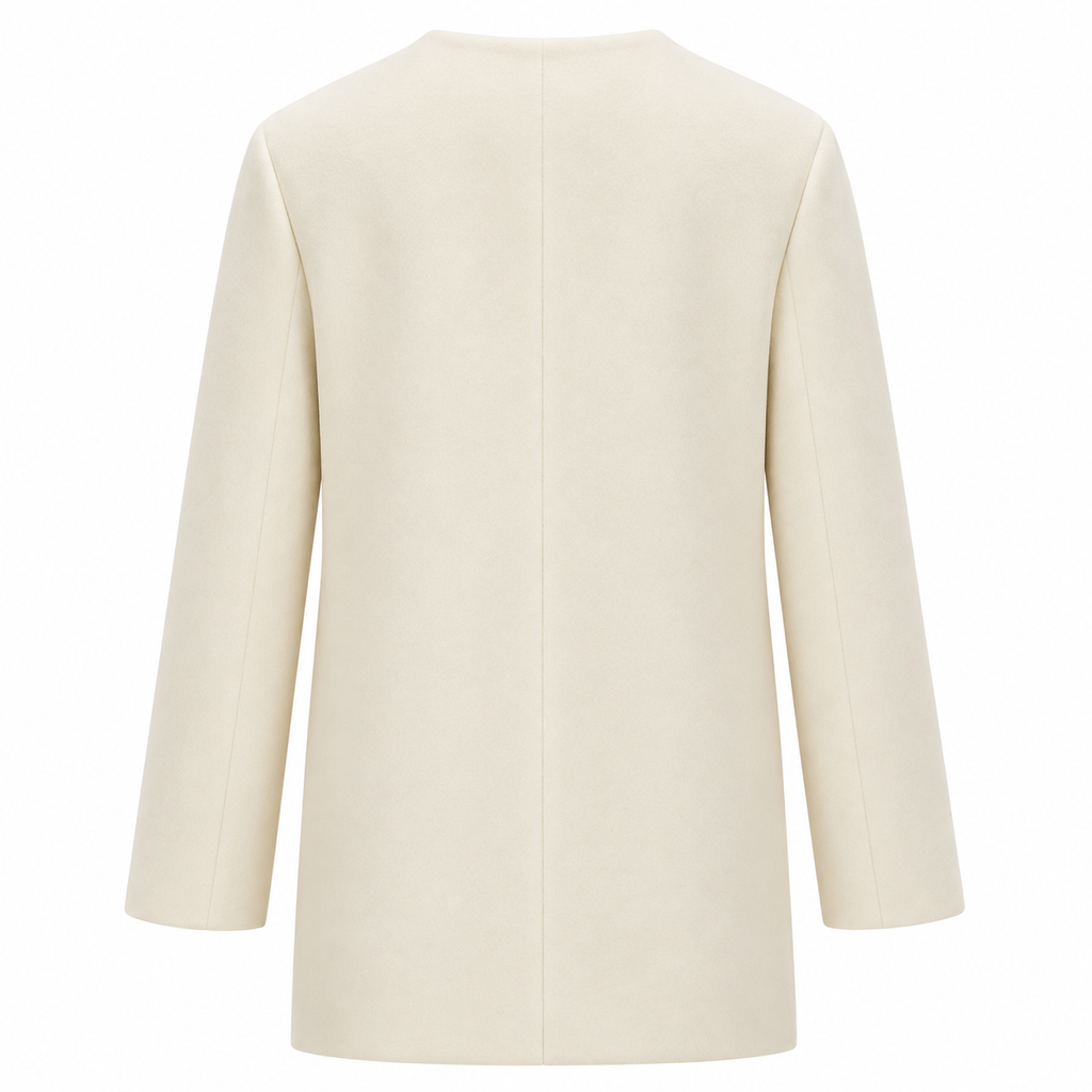 Loro Piana Fabric Woman Jacket Long Wool White