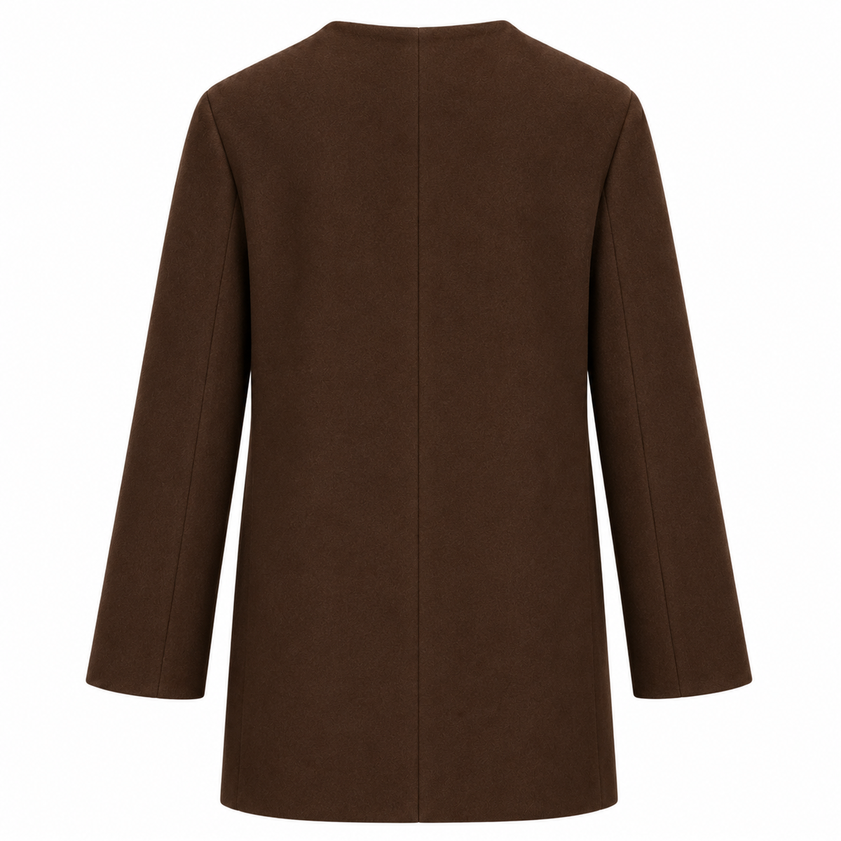 Loro Piana Fabric Woman Jacket Long Wool Brown