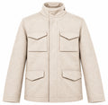 Loro Piana Fabric Man Coat Wool Beige