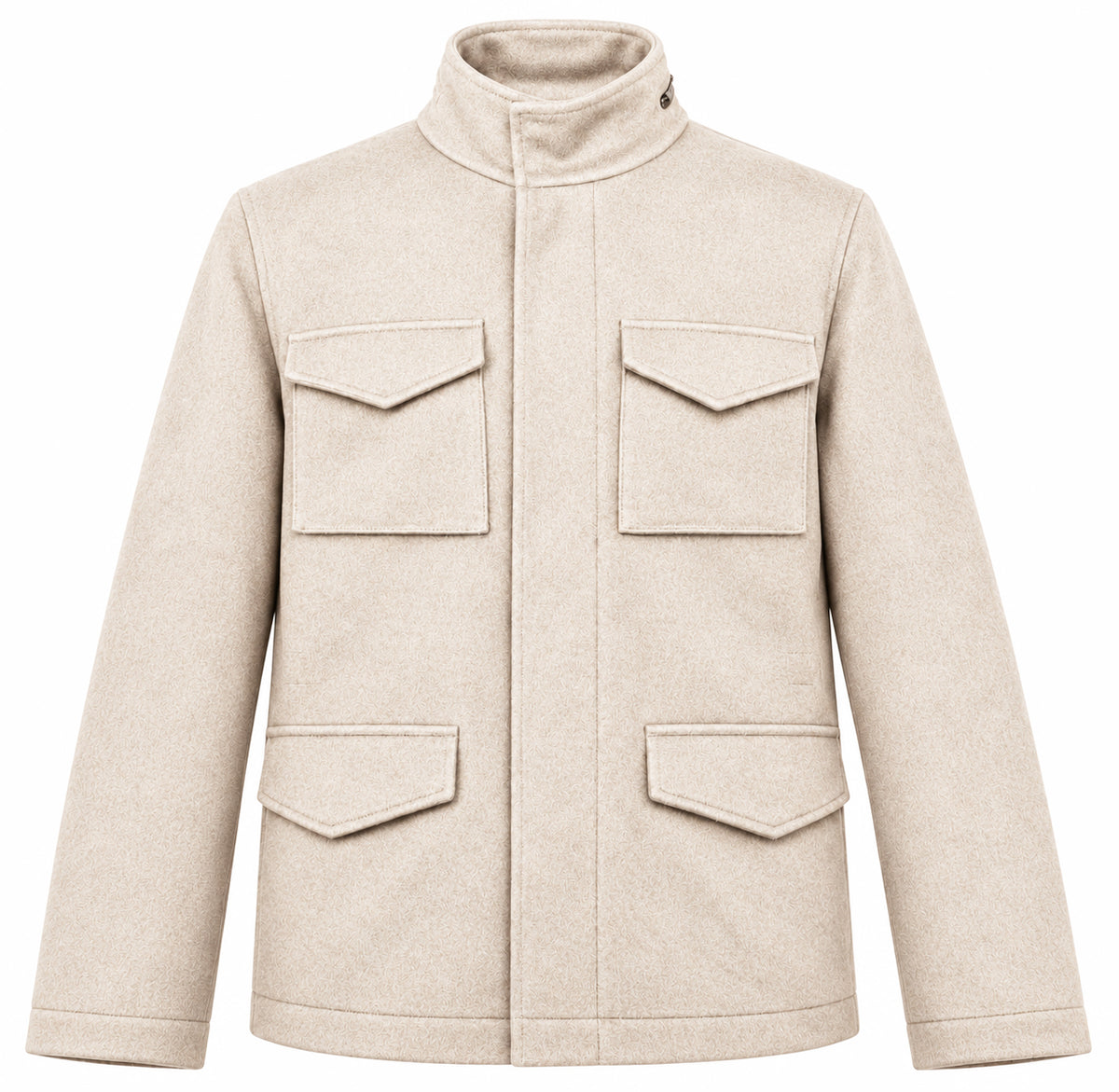 Loro Piana Fabric Man Coat Wool Beige