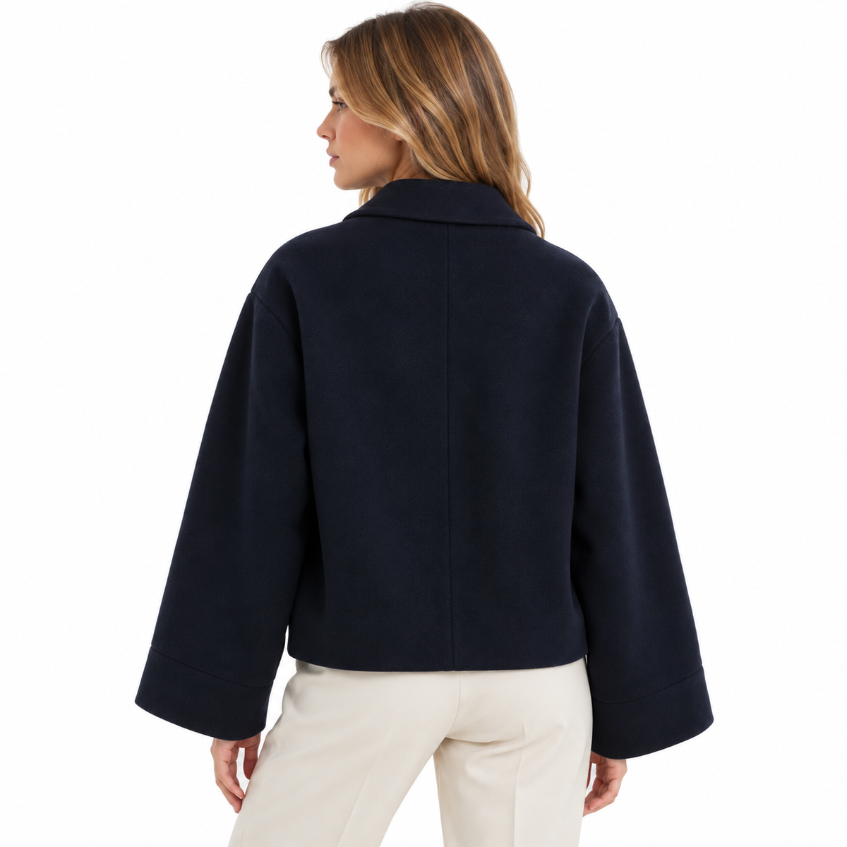 Loro Piana Fabric Woman Jacket Wool Blue