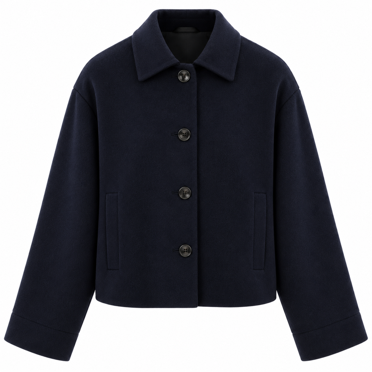 Loro Piana Fabric Woman Jacket Wool Blue