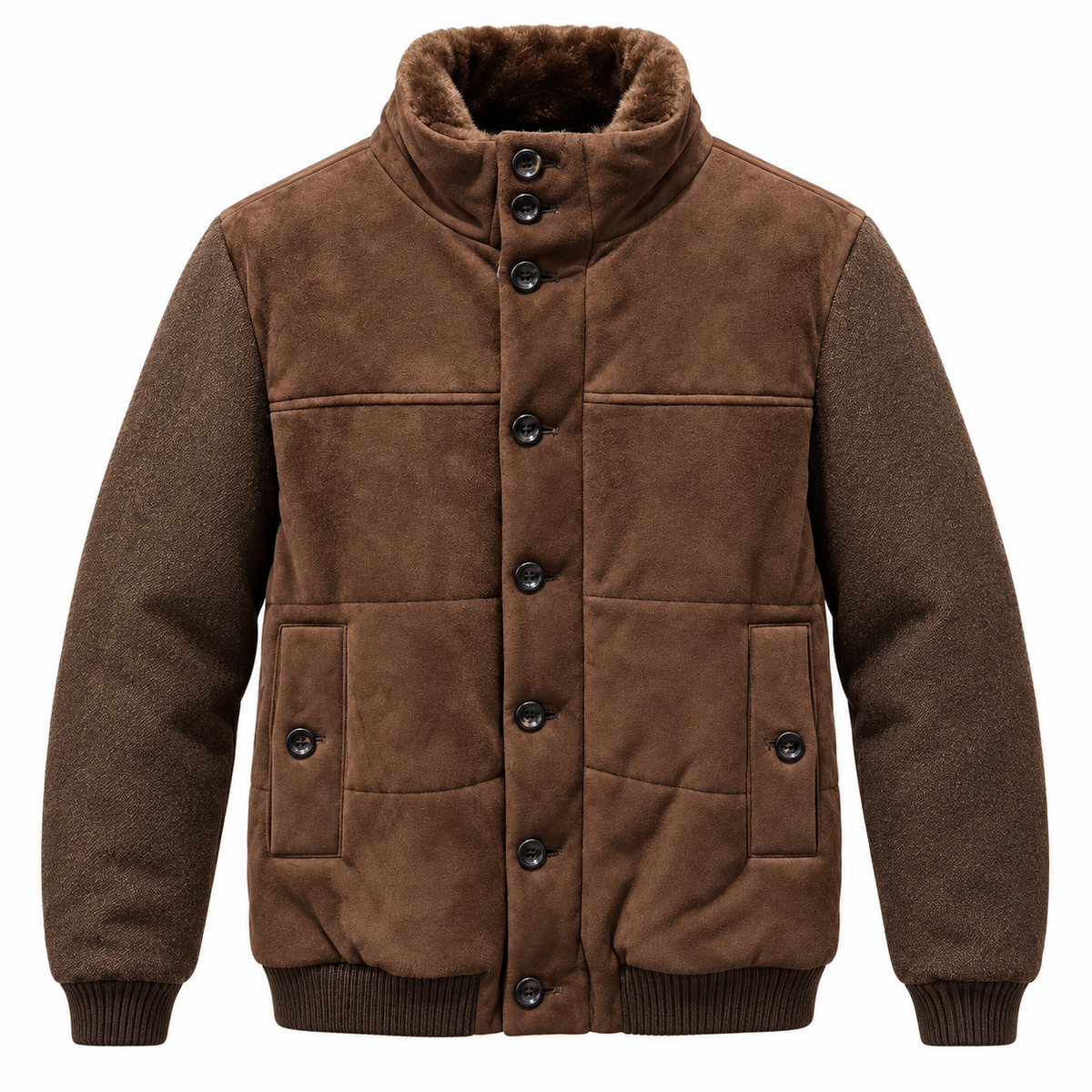 Loro Piana Fabric Man Jacket Camoscio Cashmere Brown