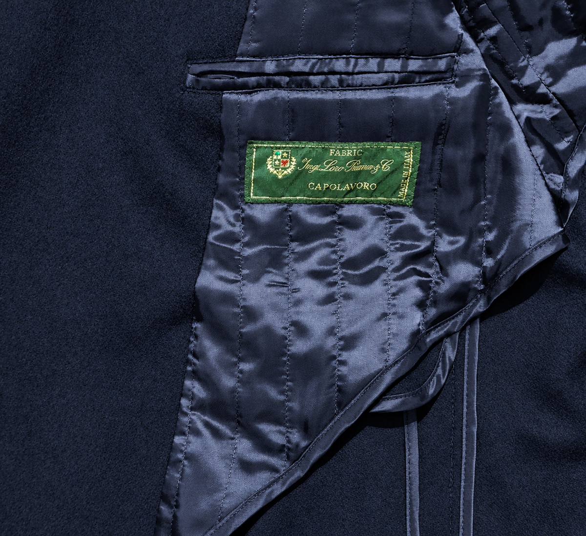 Loro Piana Fabric Man Coat Peacoat Blue