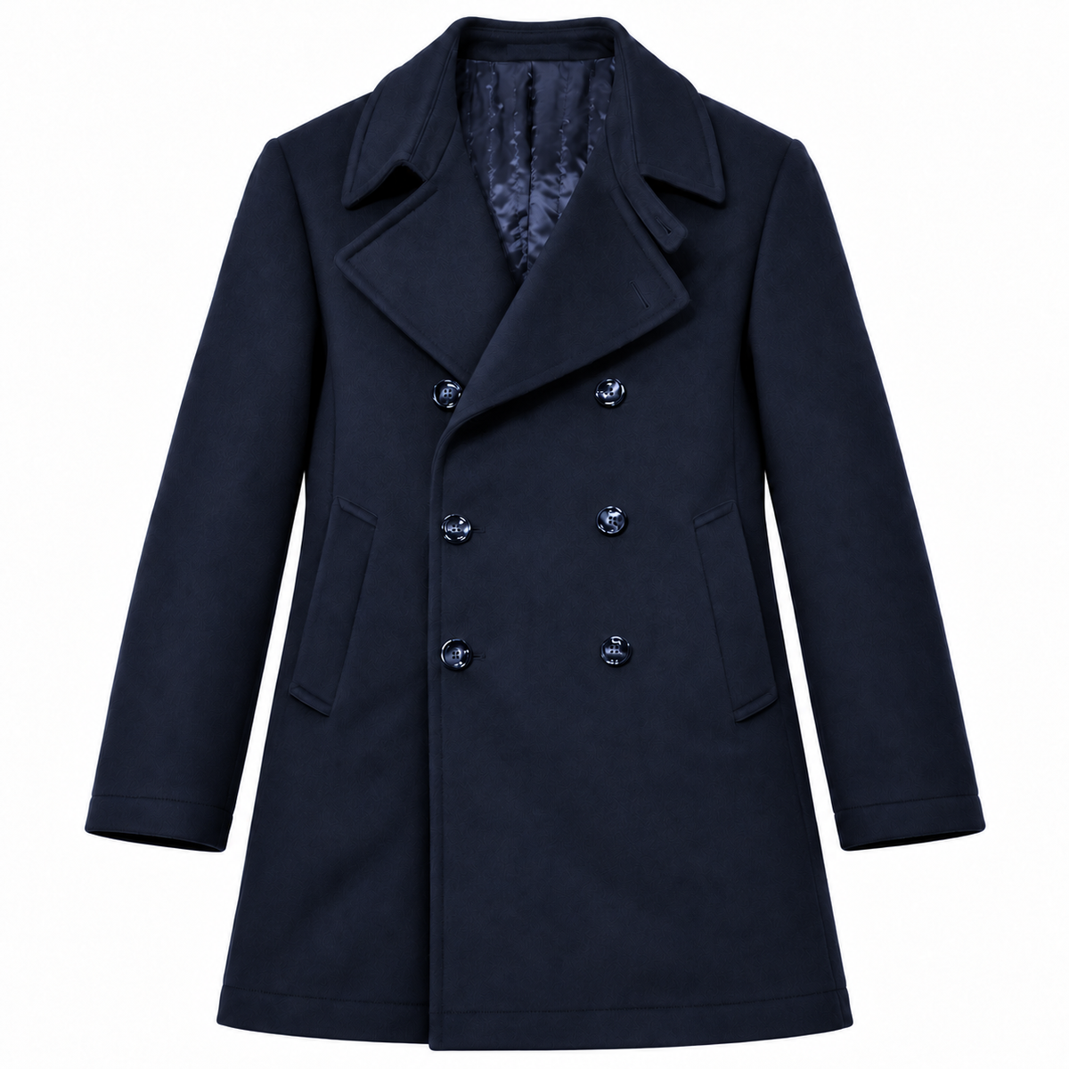Loro Piana Fabric Man Coat Peacoat Blue