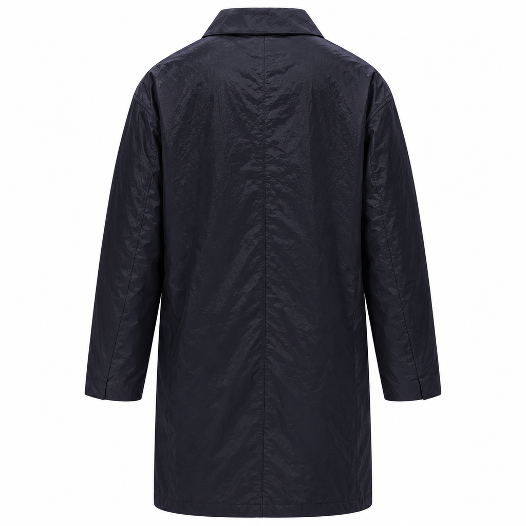 Herno Man Trench Coat Waterproof Blue