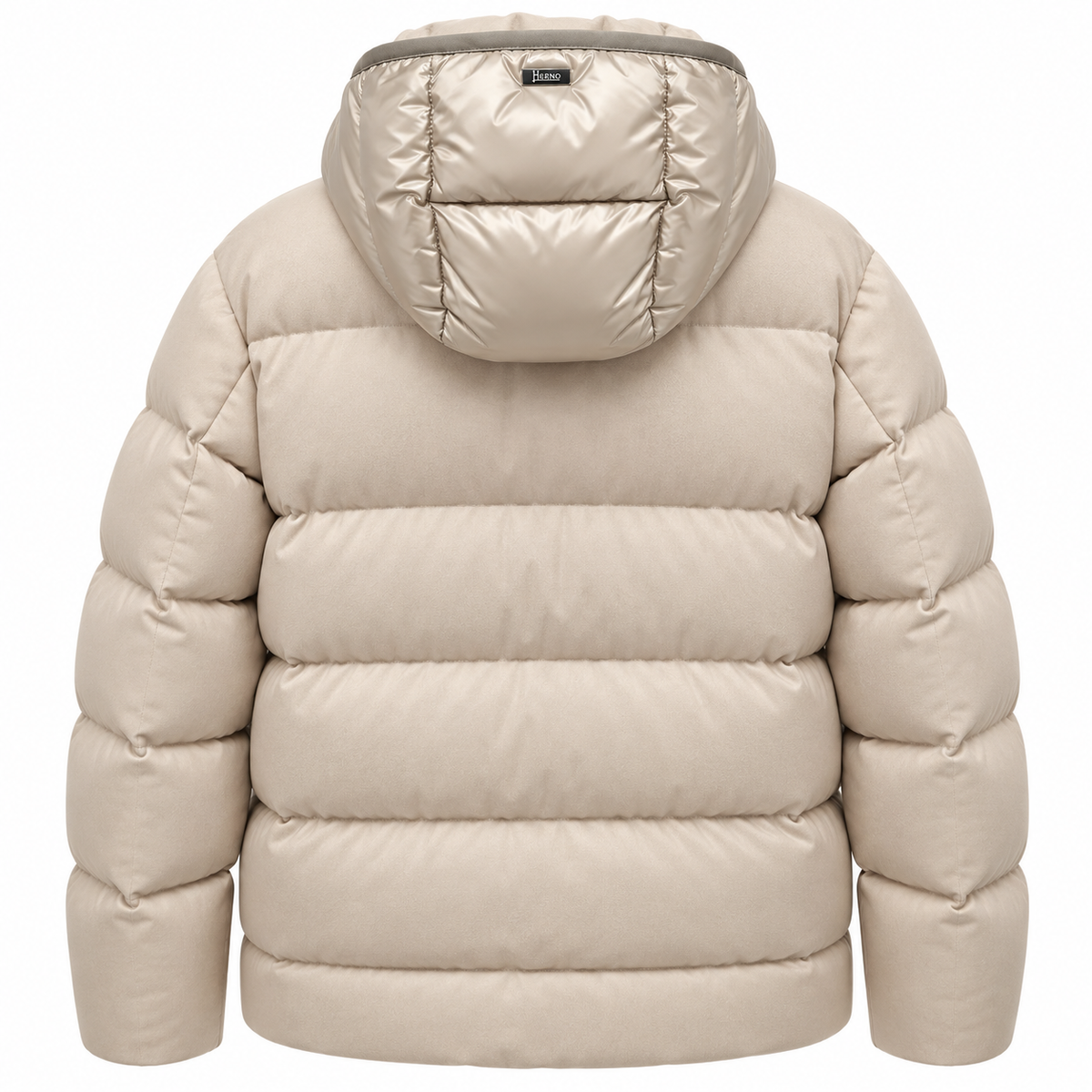 Herno Man Jacket Padded Silk Beige