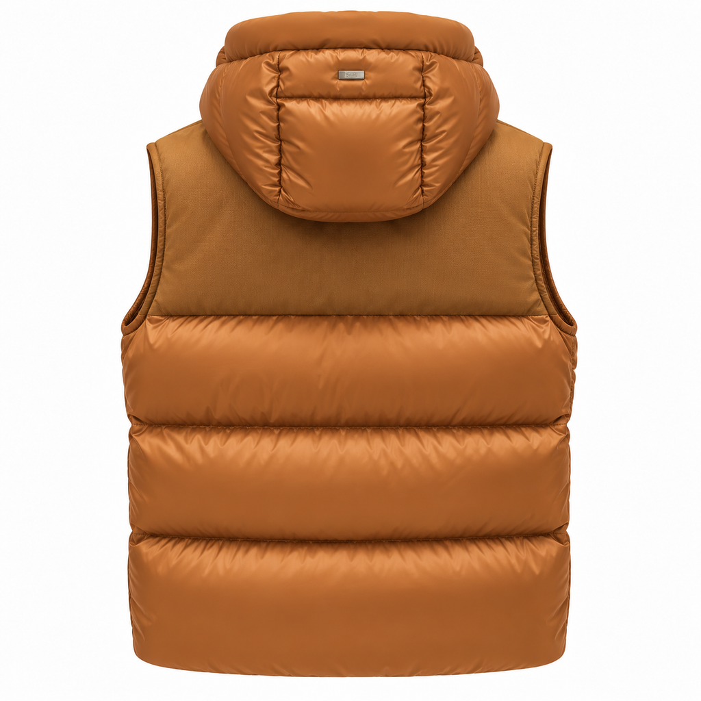 Herno Man Sleeveless Padded Jackets Brown