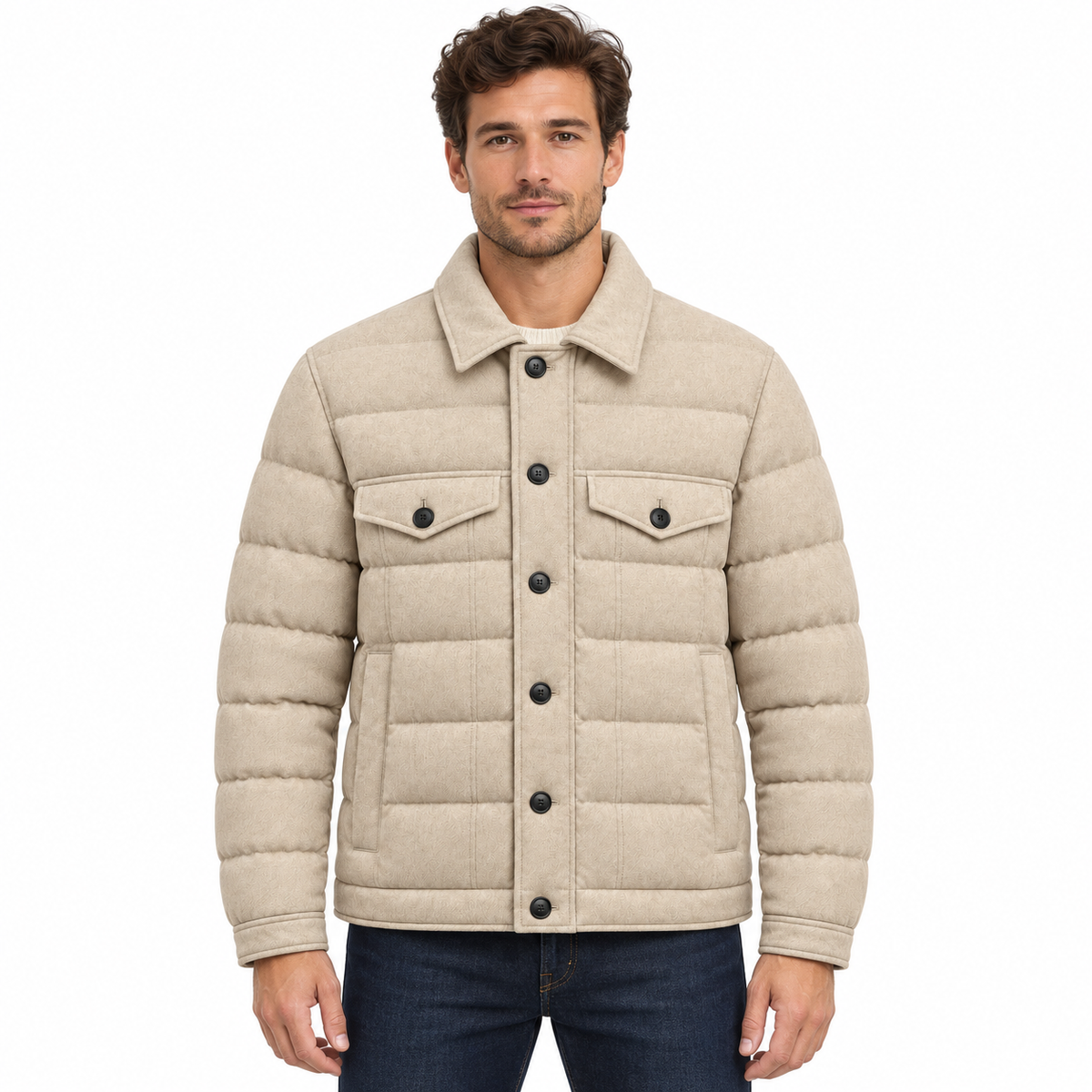Herno Man Jacket Trapuntata Beige