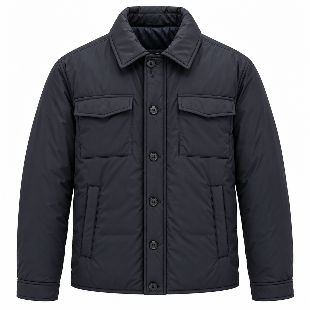 Herno Man Jacket Shirt Blue