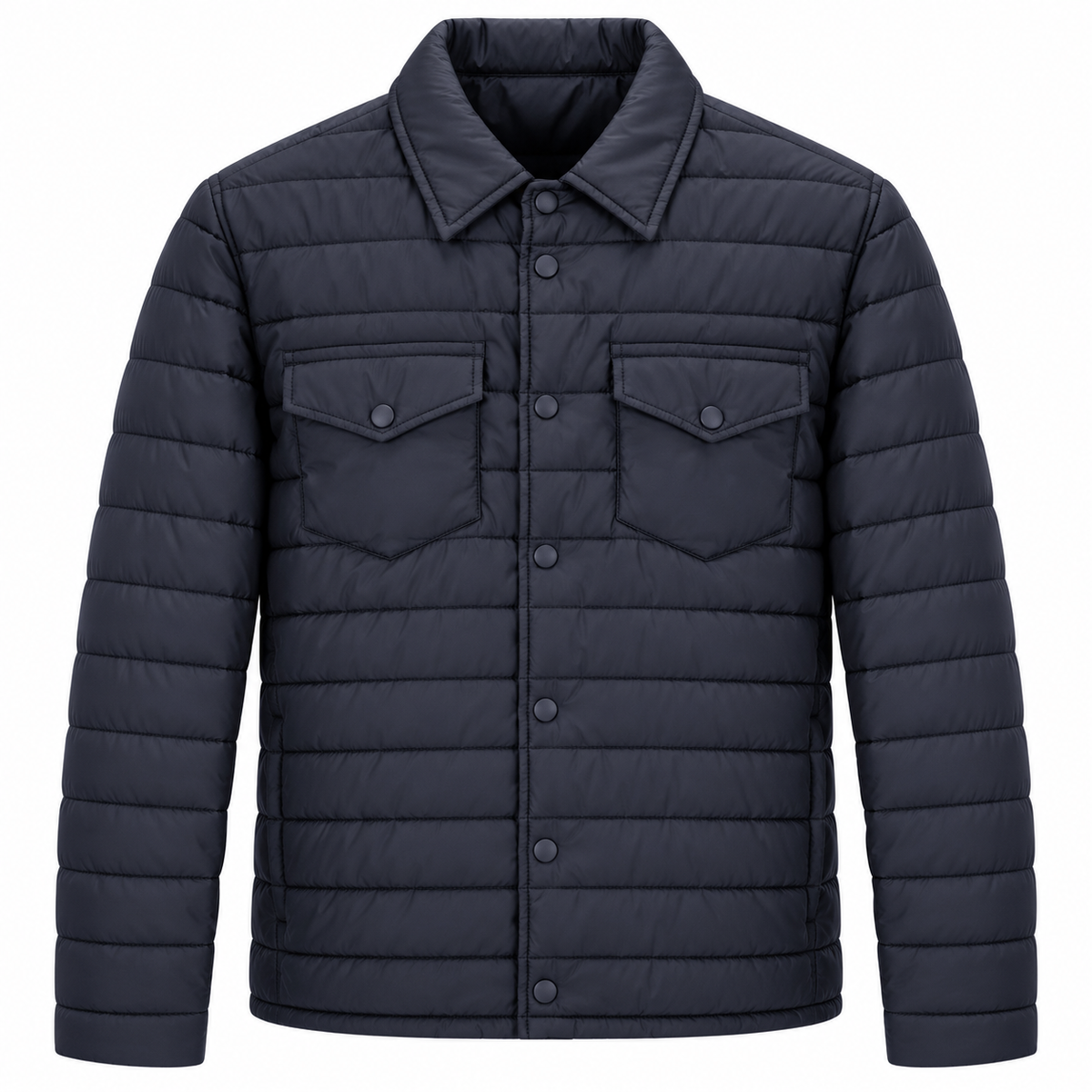 Herno Man Jacket Shirt Trapuntata Blue