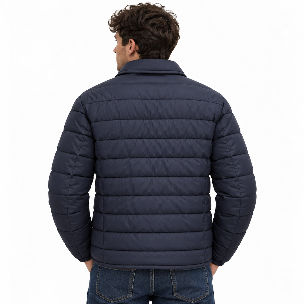 Herno Man Jacket Shirt Trapuntata Blue