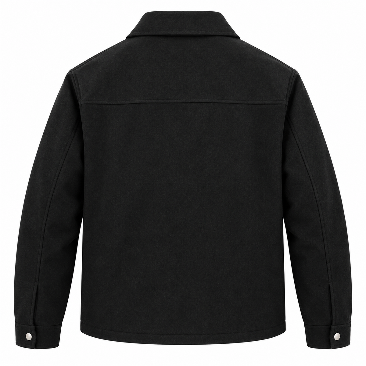Herno Man Jacket Shirt Wool Black