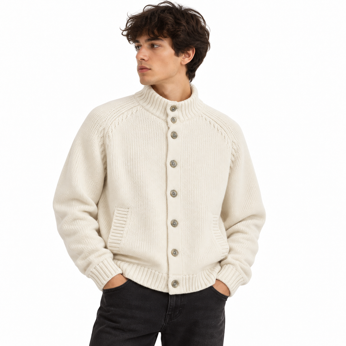Herno Man Sweater Knit White