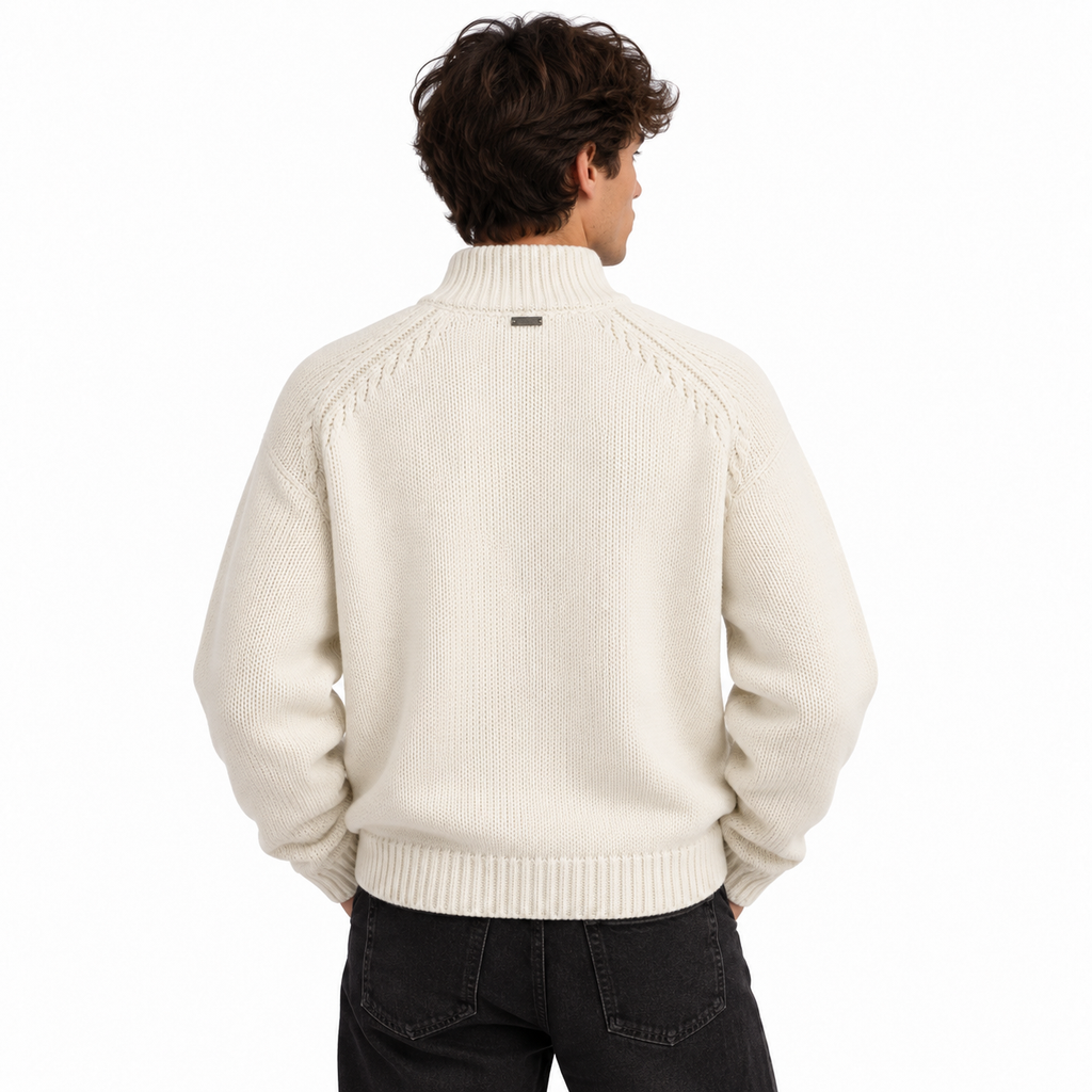 Herno Man Sweater Knit White