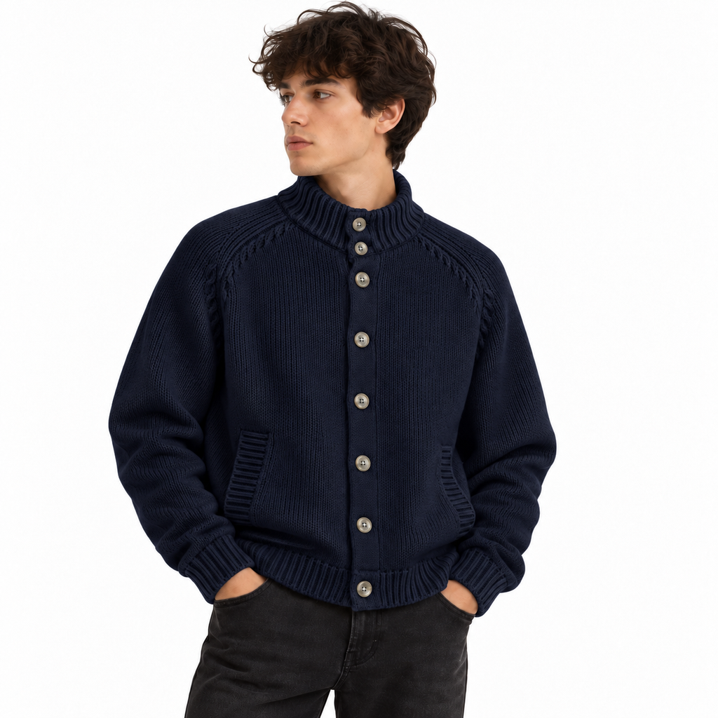 Herno Man Sweater Knit Blue