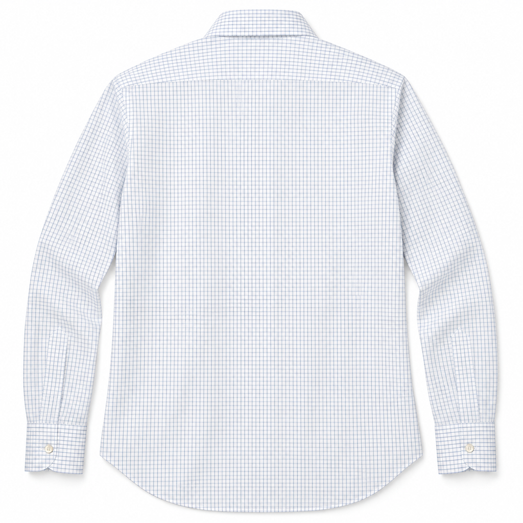 Ermenegildo Zegna Fabric Man Shirt Cotton Quadretti White
