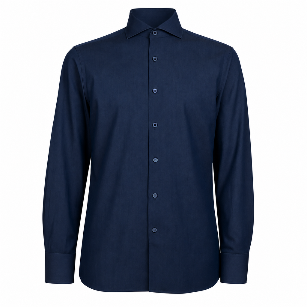 Loro Piana Fabric Man Shirt Cotton Blue