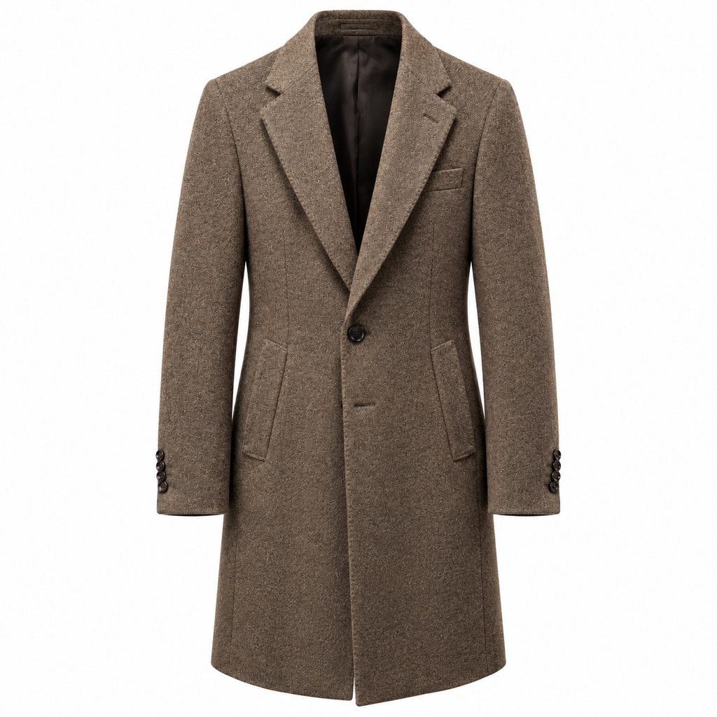 L.P. Fabric Man Coat Nocciola Camel