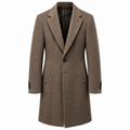 L.P. Fabric Man Coat Nocciola Camel