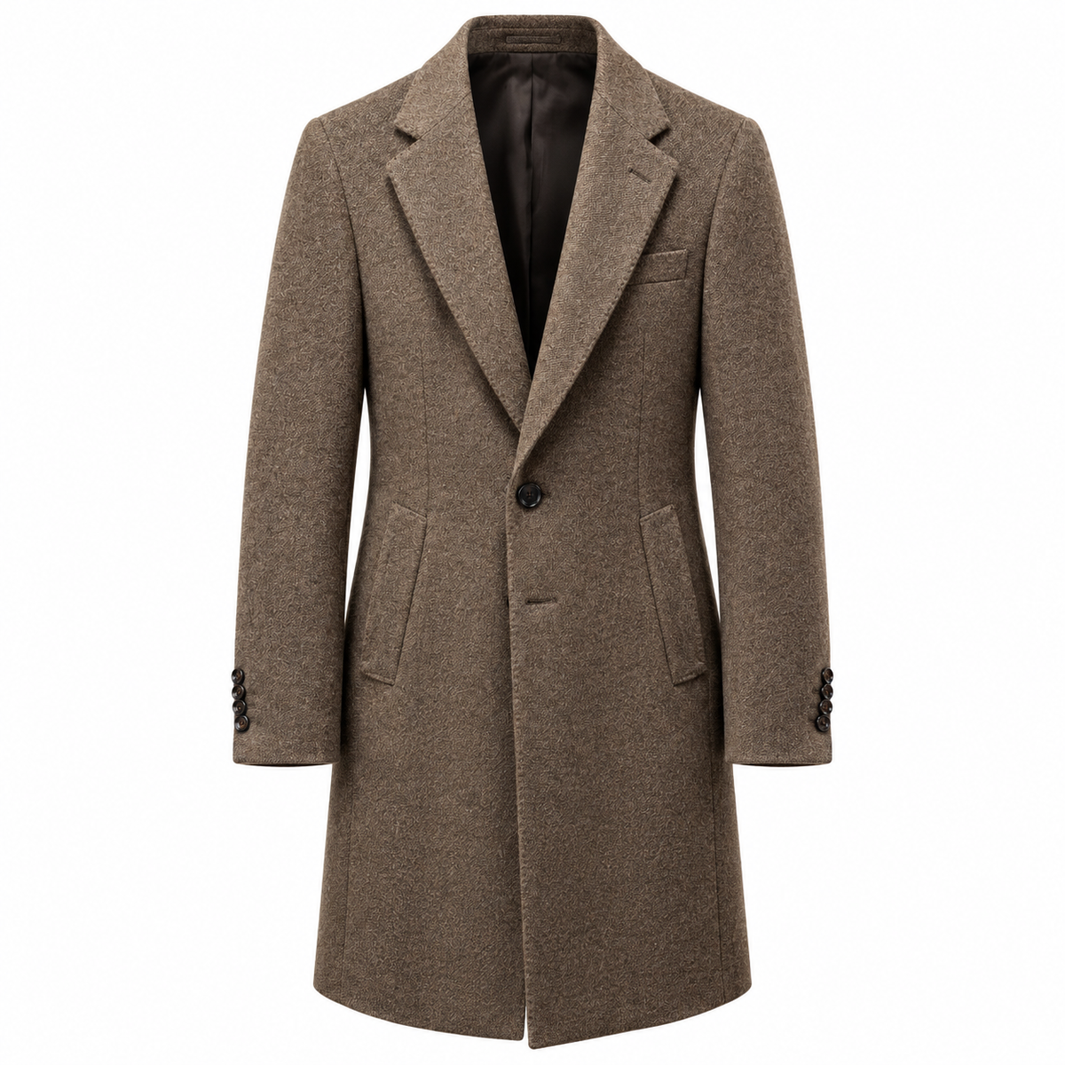 L.P. Fabric Man Coat Nocciola Camel