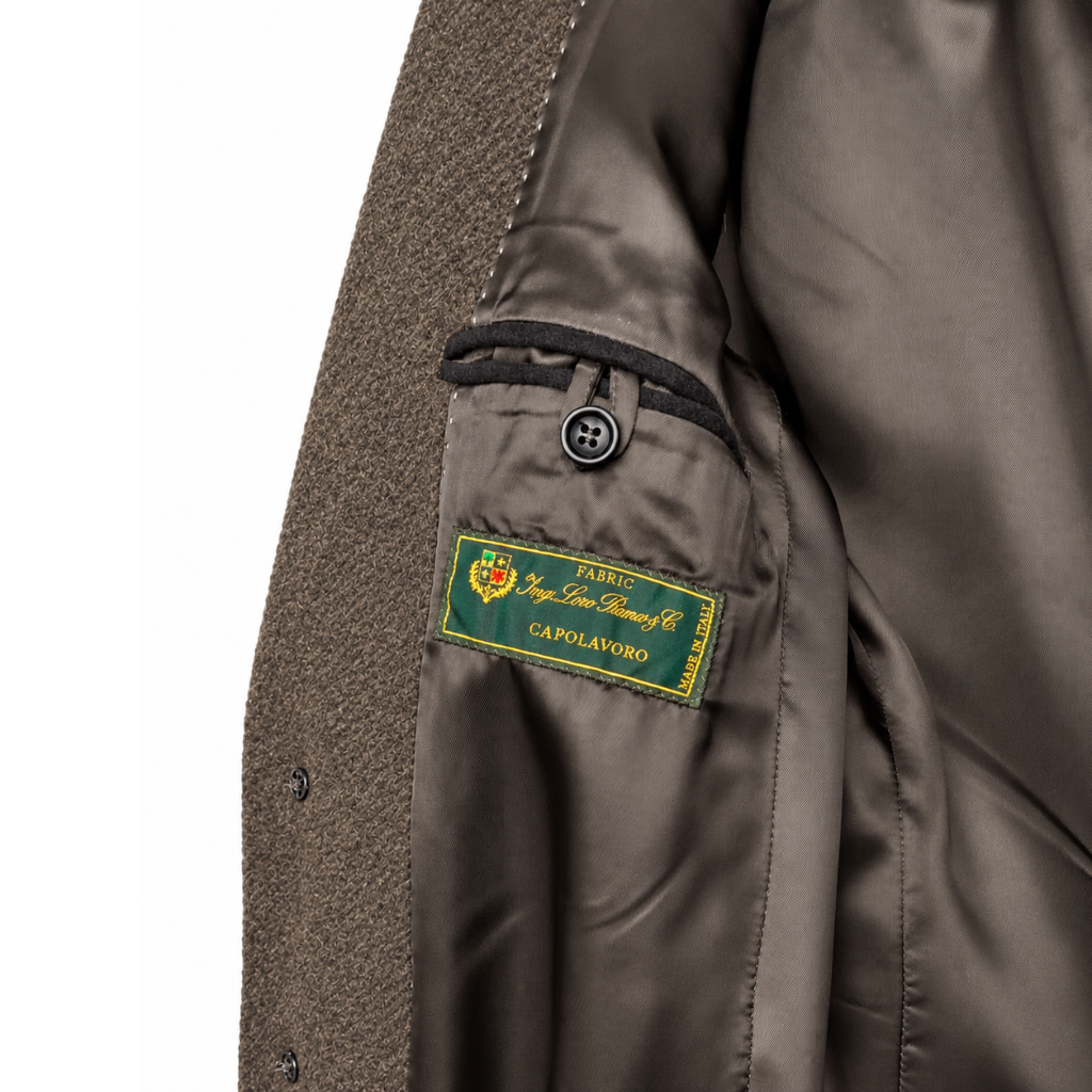 L.P. Fabric Man Coat Nocciola Camel