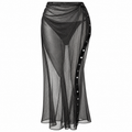 The Attico Woman Skirt Long Tulle Black