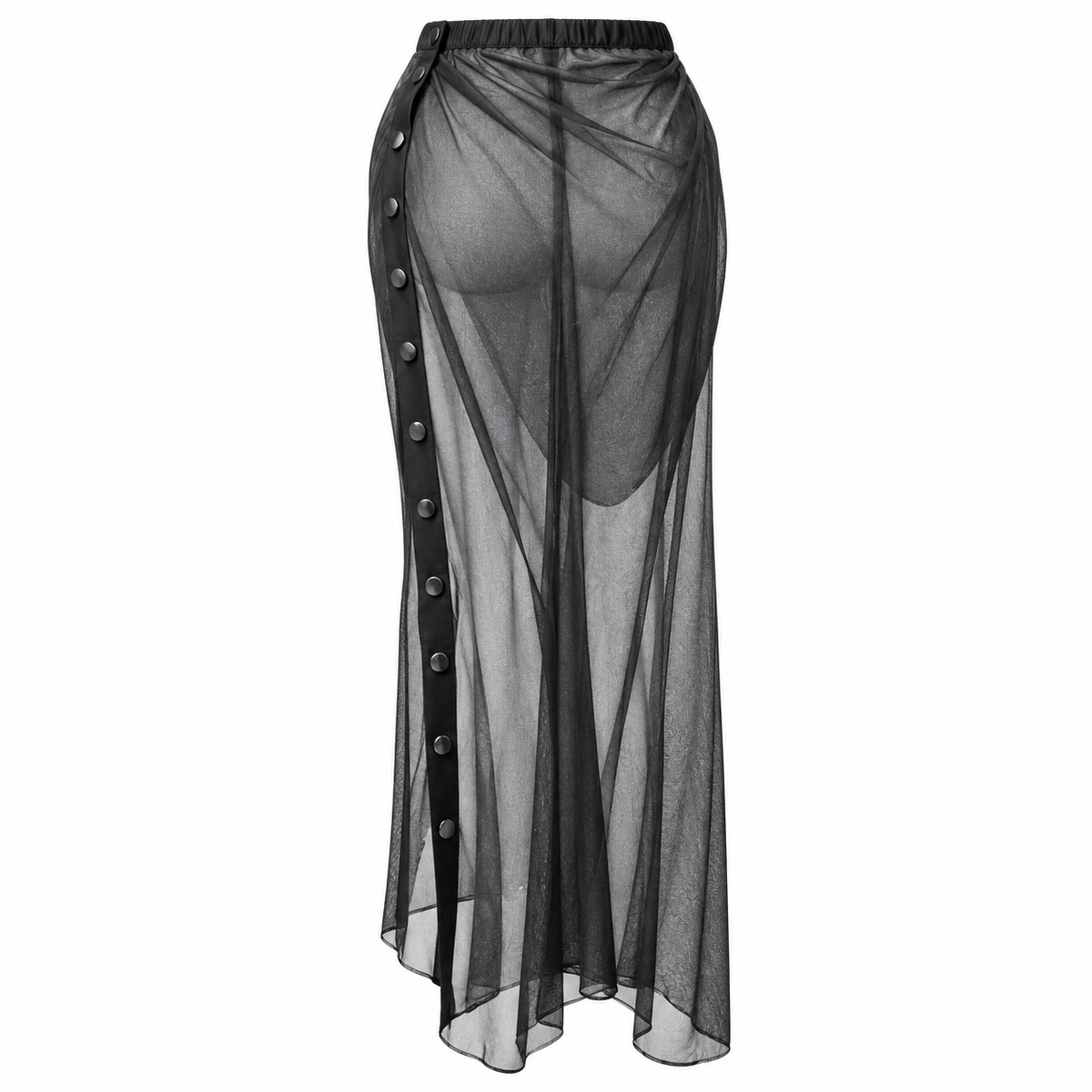 The Attico Woman Skirt Long Tulle Black