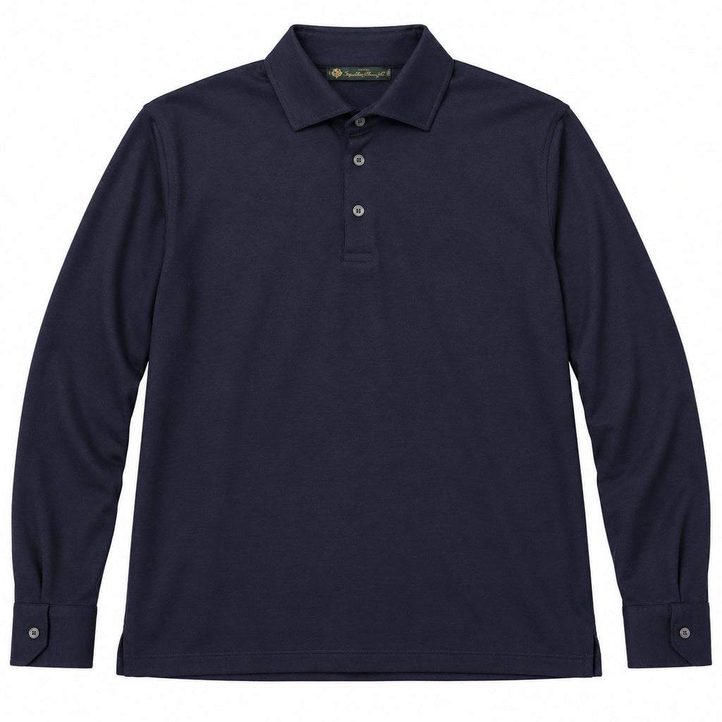 L.P. Fabric Man Polo Cashmere Blue