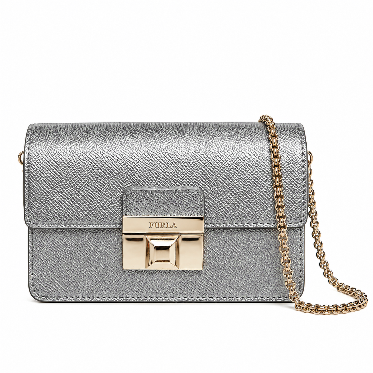 Furla Woman Bag Venere Silver Grey