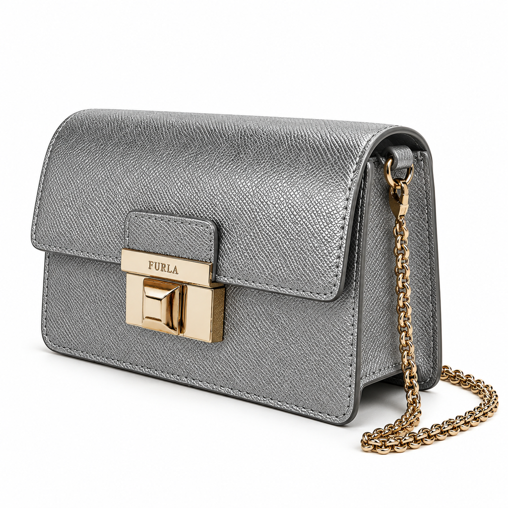 Furla Woman Bag Venere Silver Grey