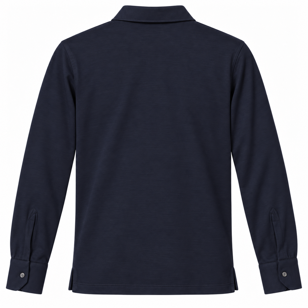 L.P. Fabric Man Polo Wool Blue