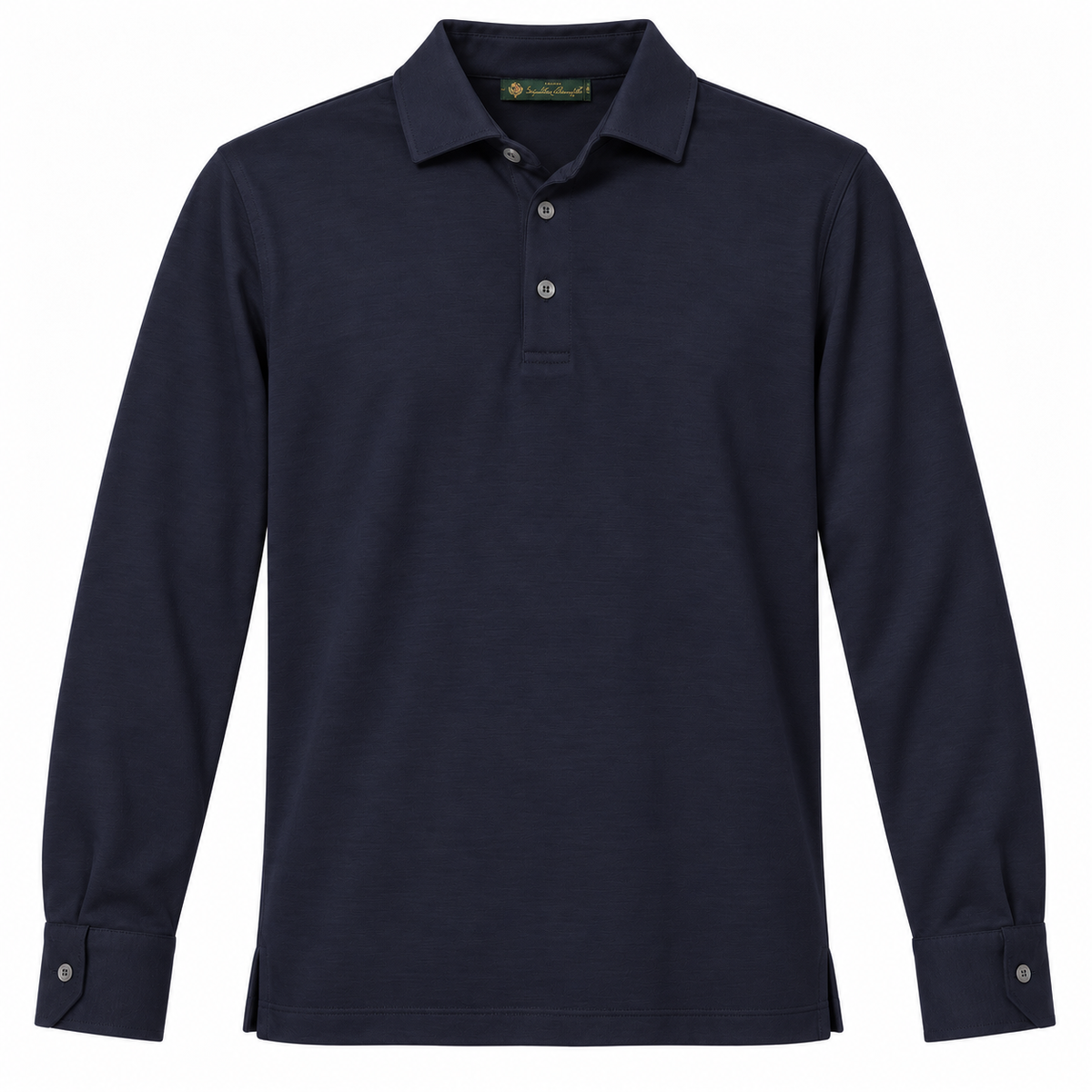 L.P. Fabric Man Polo Wool Blue