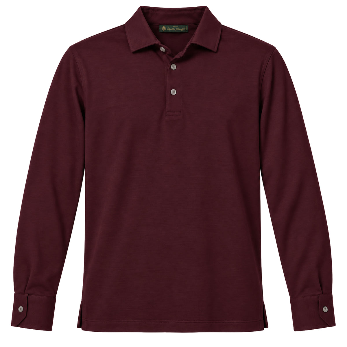 L.P. Fabric Man Polo Wool Bordeaux Red
