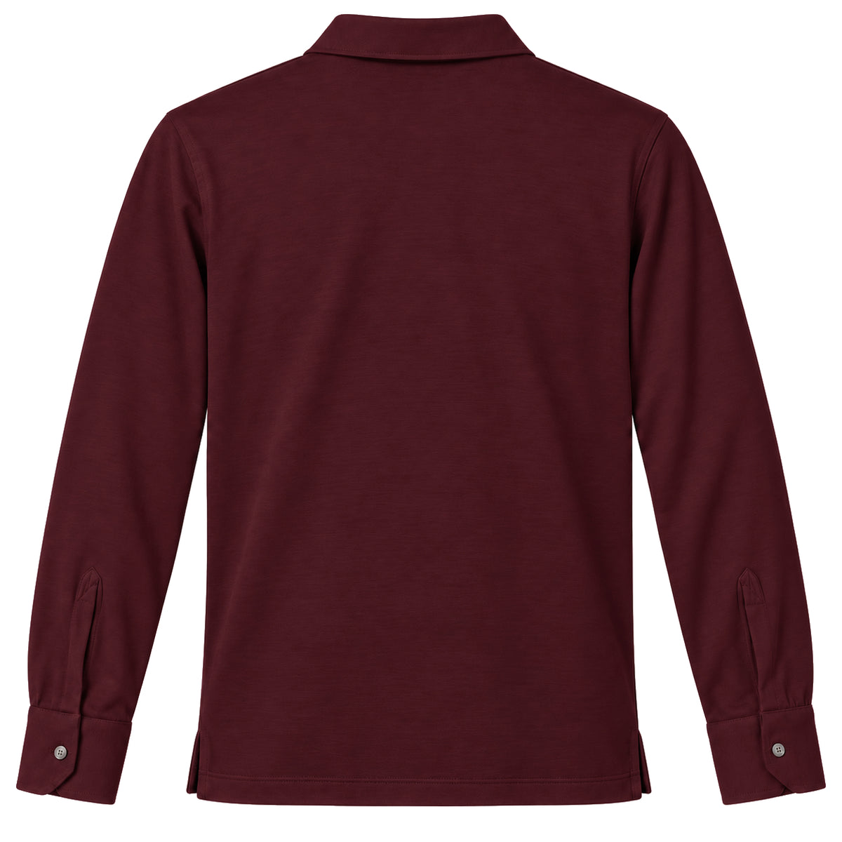 L.P. Fabric Man Polo Wool Bordeaux Red
