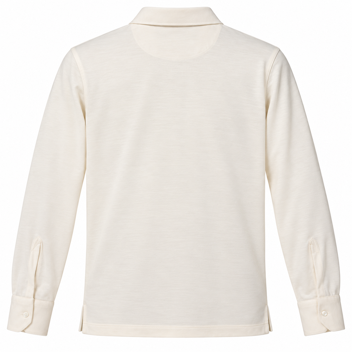 L.P. Fabric Man Polo Wool Cream White