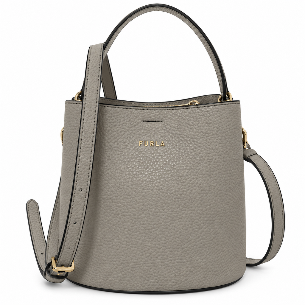 Furla Woman Bag Danae Bucket Grey