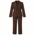 Off Woman Suit Jacket Trousers Brown