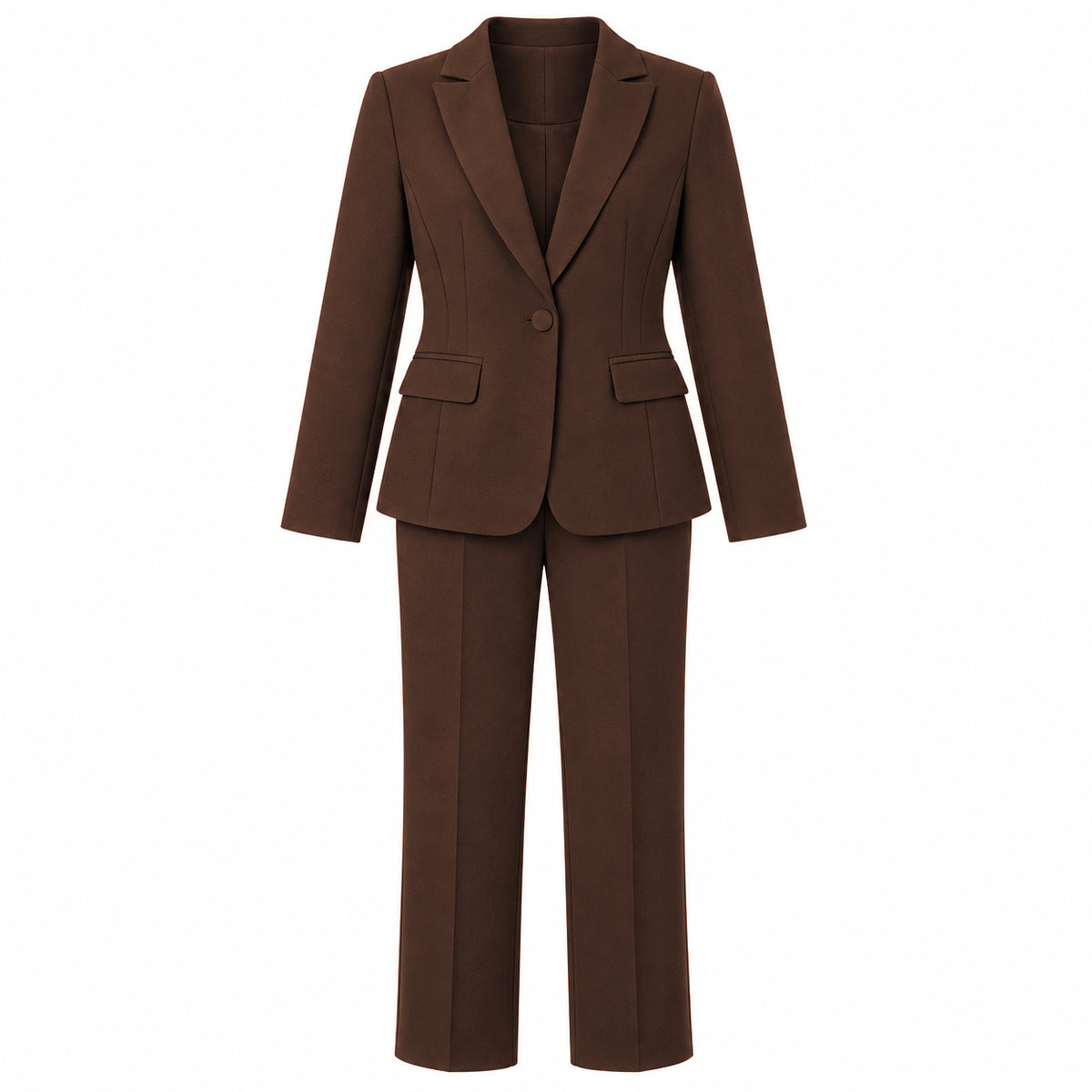 Off Woman Suit Jacket Trousers Brown