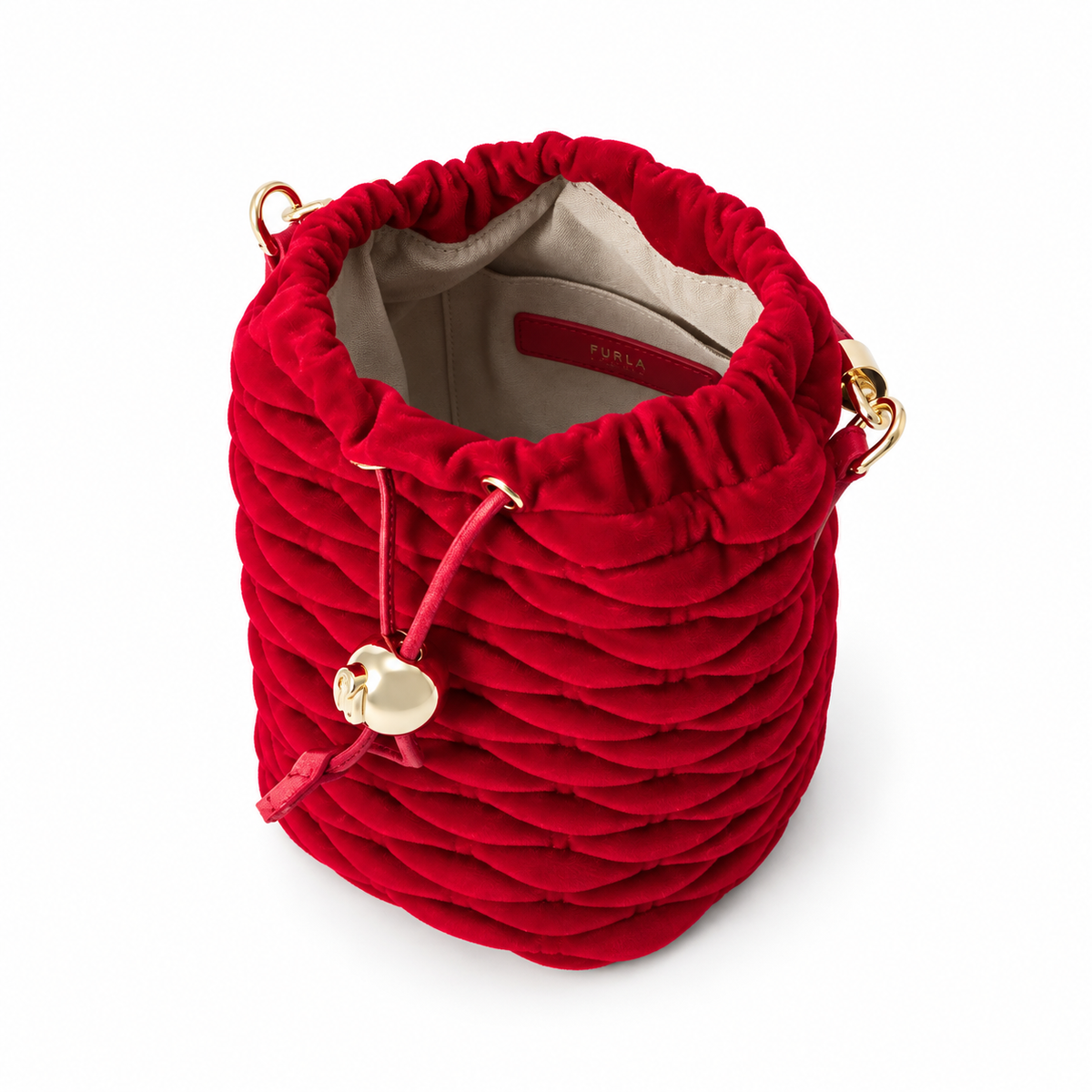 Furla Woman Bag Mionido Bucket Red