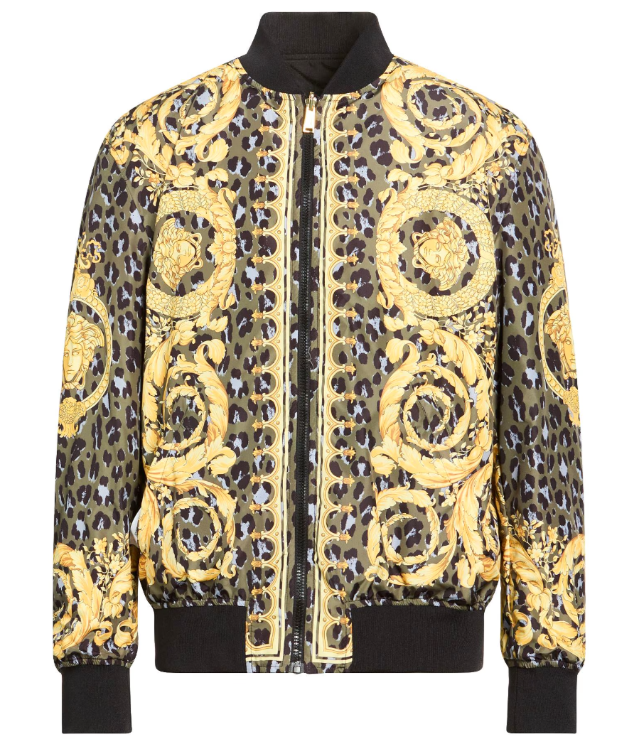 Versace Man Bomber Reversible Black