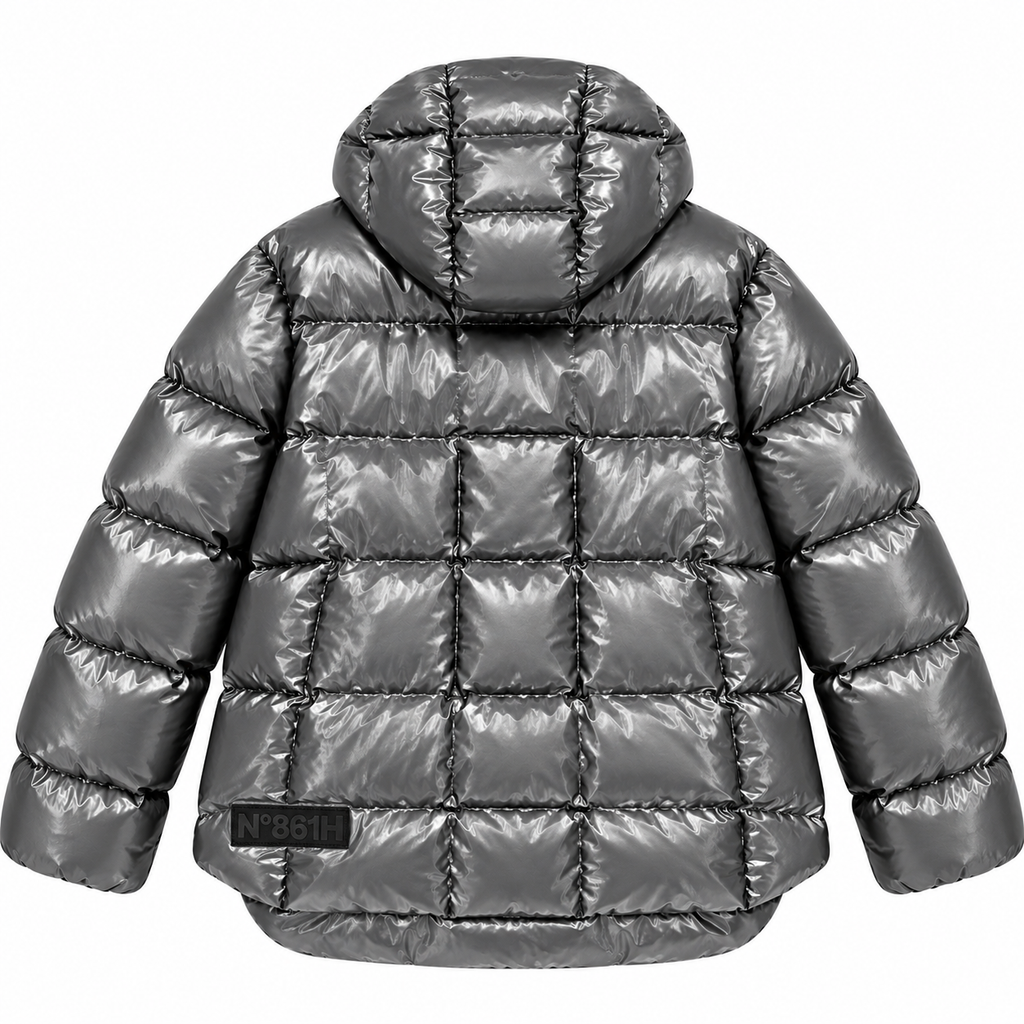 Hogan Woman Jacket Asimmetrico Grey