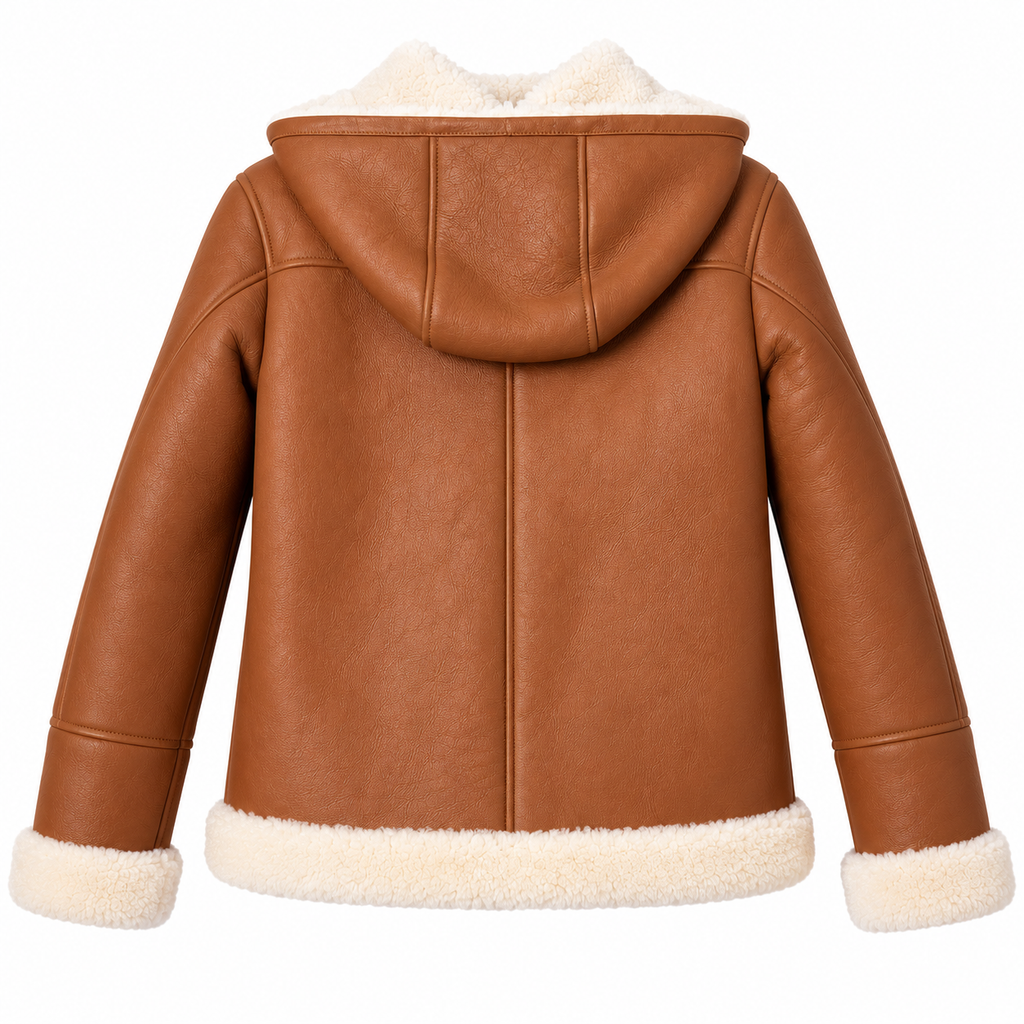 Hogan Woman Jacket Hooded Brown