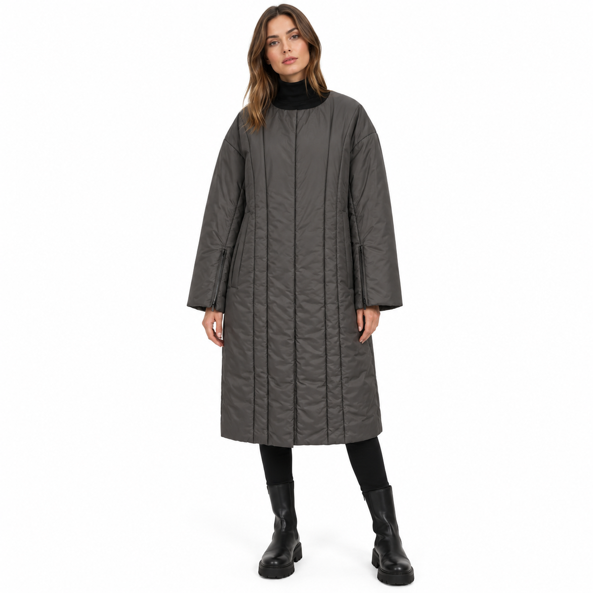 Tod's Woman Jacket Long Grey
