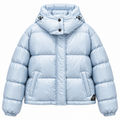 Hogan Woman Down Jacket Quilted Light Blue