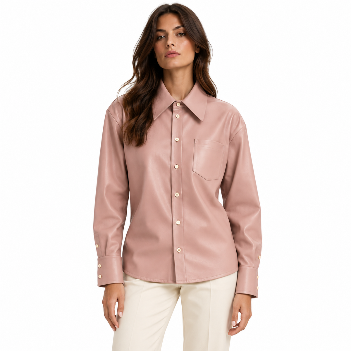 Tod's Woman Shirt Leather Pink