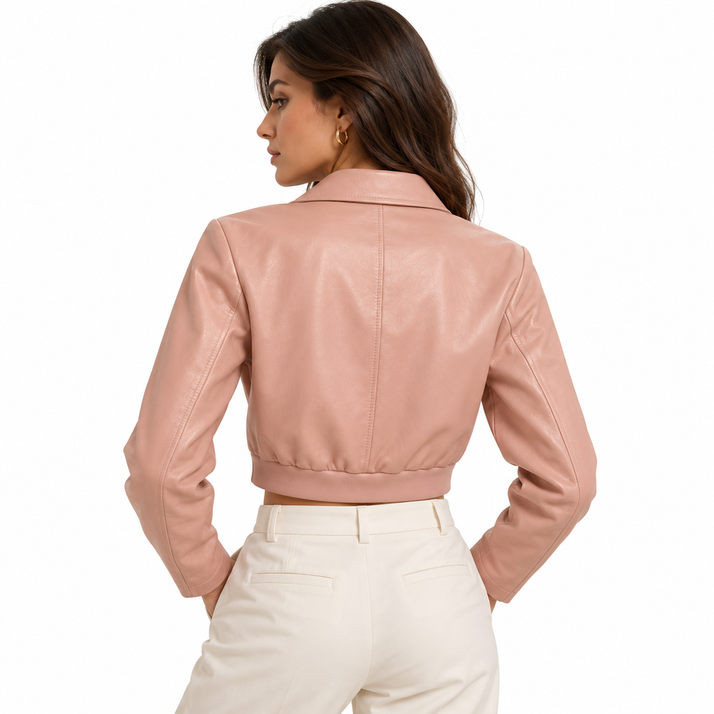 Hogan Woman Jacket Cropped Pink